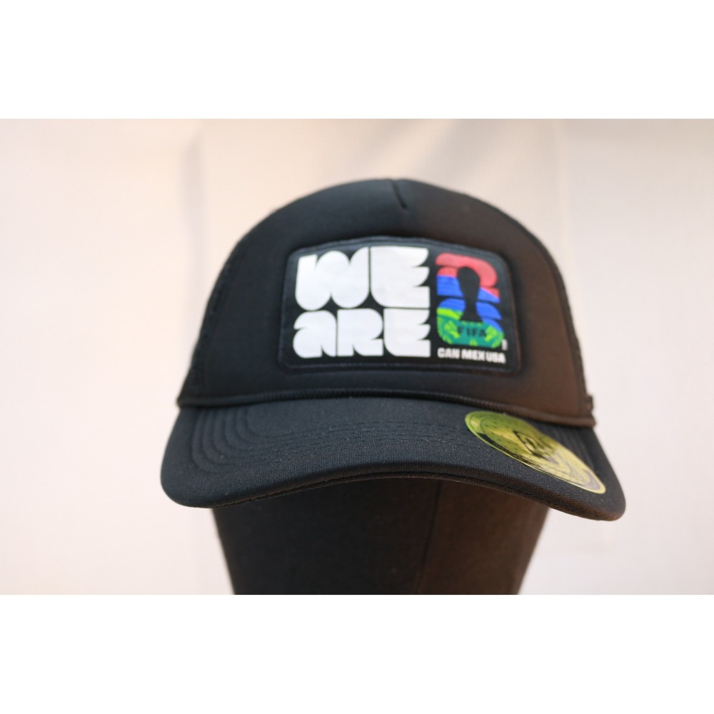 FIFA Hat Unisex OS Black World Cup 2026 We Are Trucker Cap Snapback Mesh B2